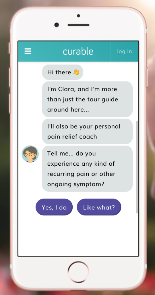 Screenshot of a text exchange with Clara, an AI assistant