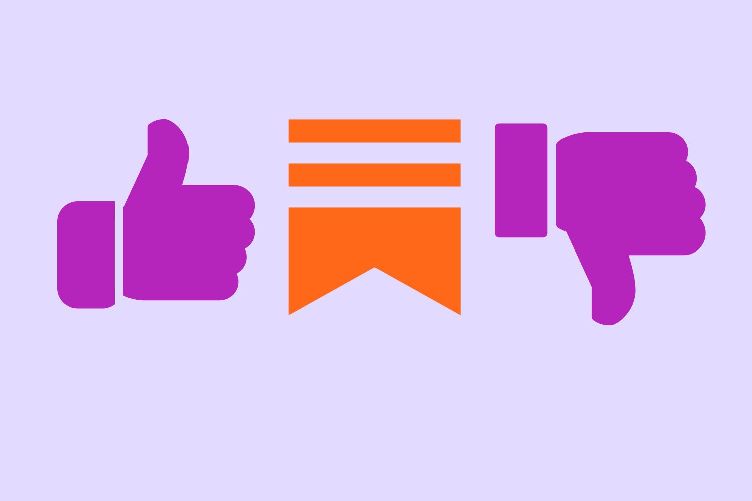 Substack logo with thumbs up and thumbs down