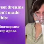 MacKenzie Wilson wearing CPAP machine and sleep apnea mask