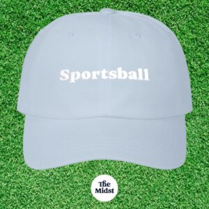Sportsball baseball cap in dusty blue