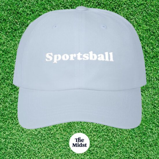 Sportsball baseball cap in dusty blue