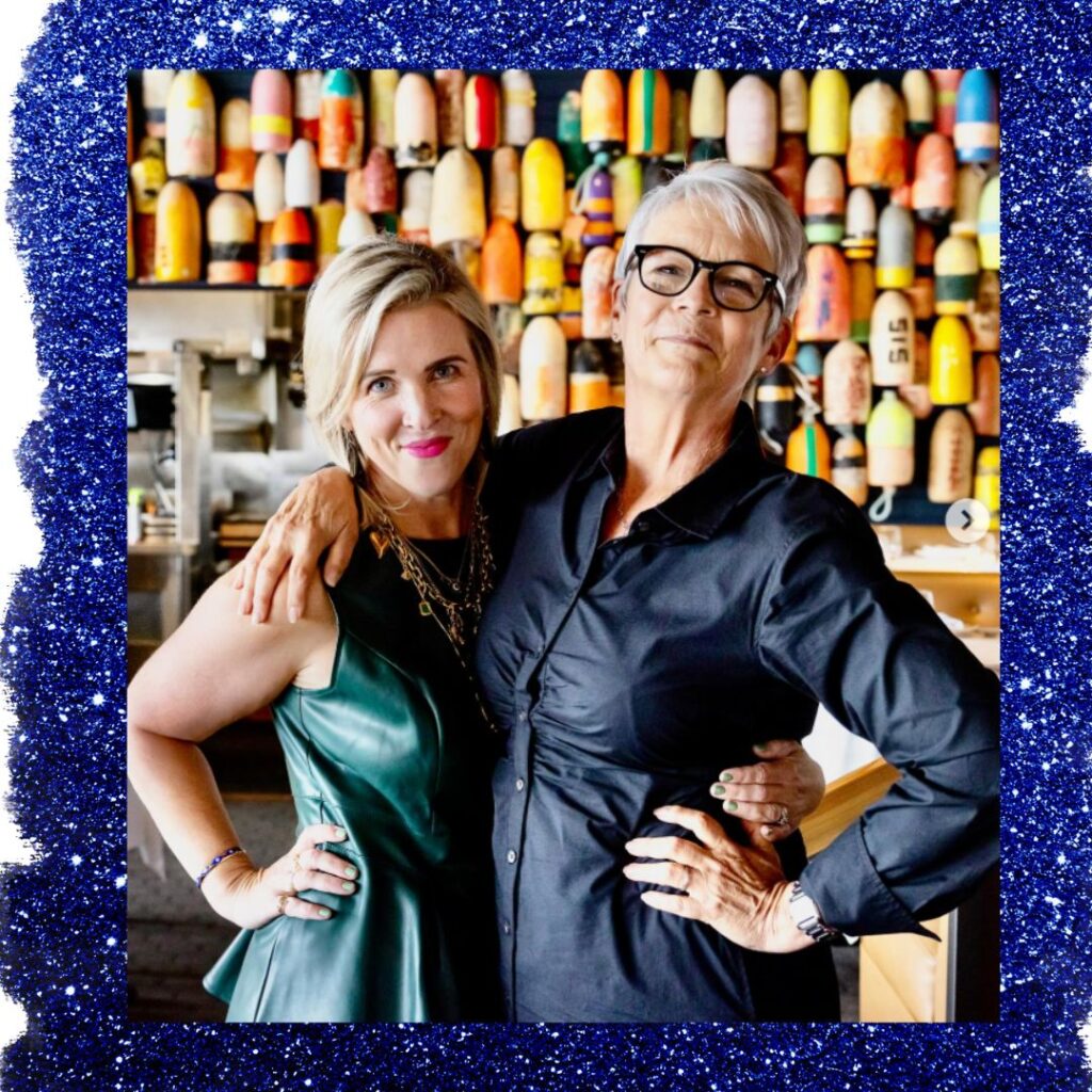 Erin Gallagher with Jamie Lee Curtis