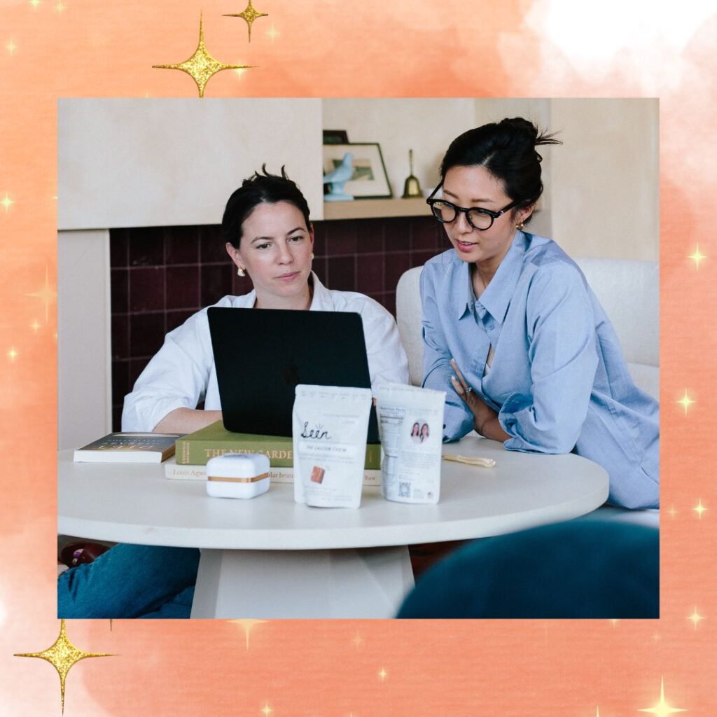 The co-founders of Seen Nutrition Calcium Chew Complete