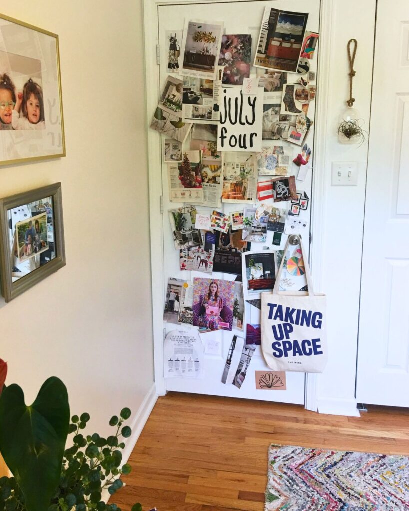 Back-of-door collage inspiration mood board