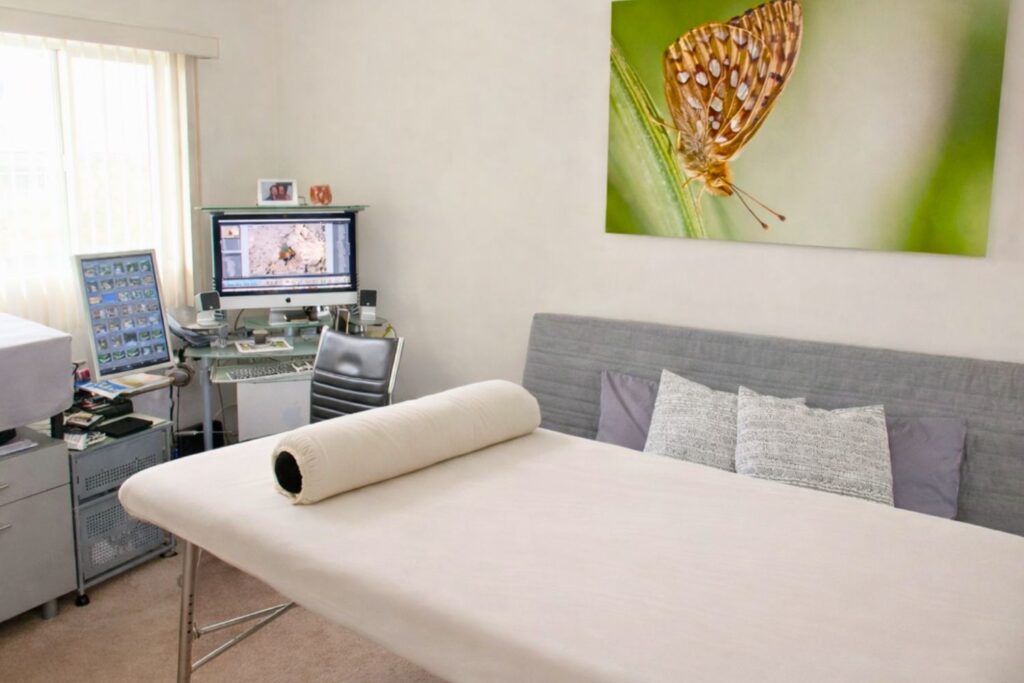 MyOshun reiki therapy room in Santa Monica, California