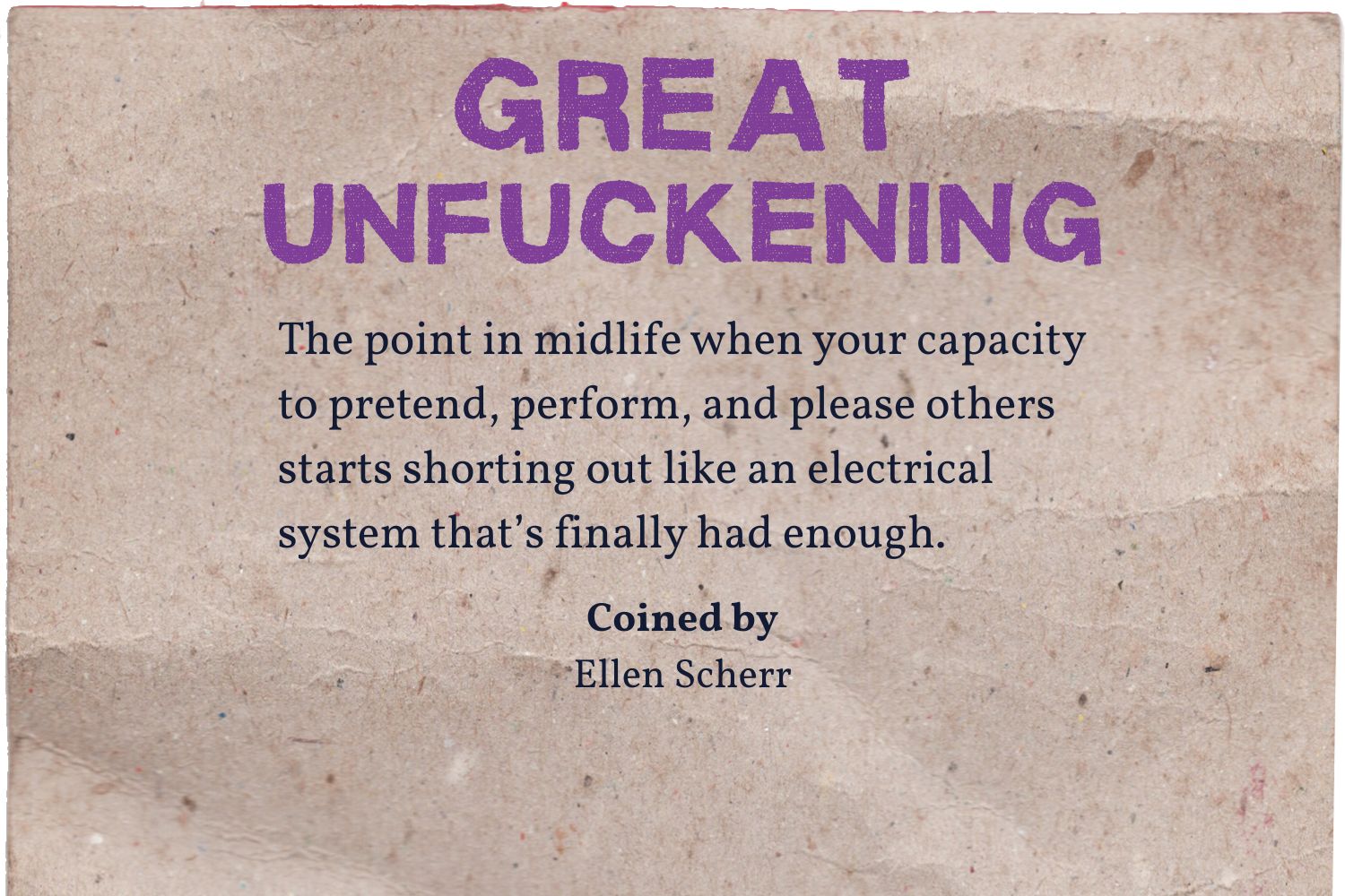 Definition of Great Unfuckening