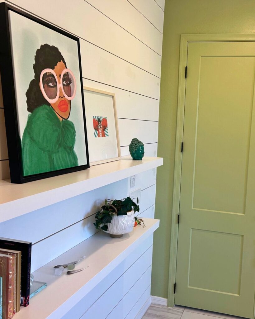 Black woman wearing pink glasses canvas art print by Kendra Dandy