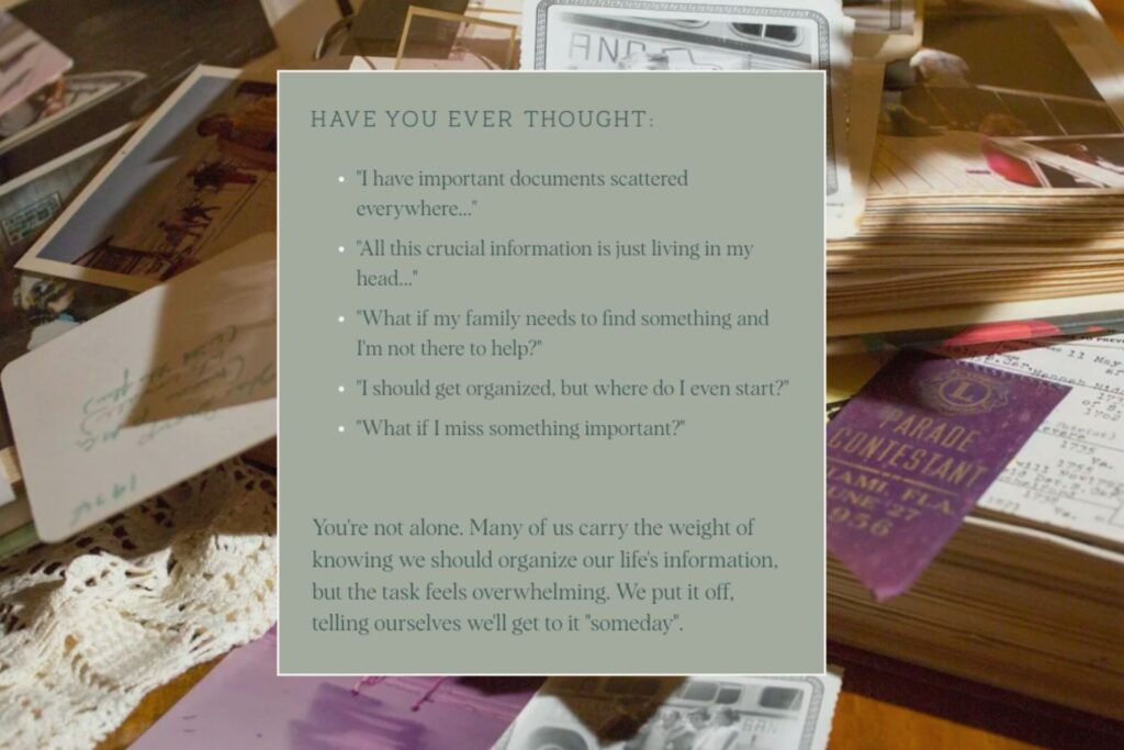 End of life planning checklist