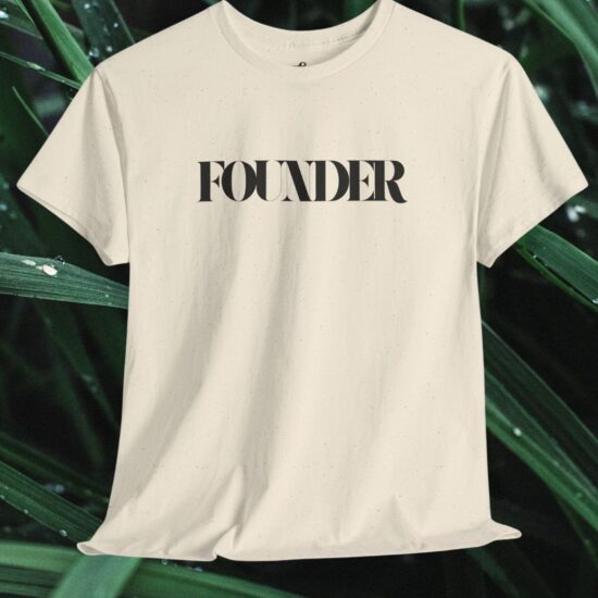 Founder t-shirt in Natural color