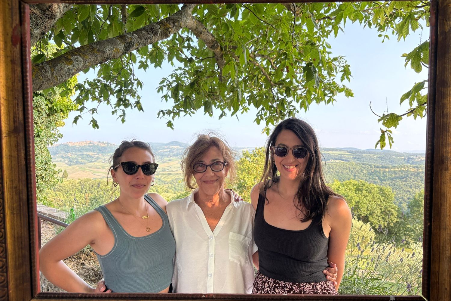 Marni Blank with her mom and sister