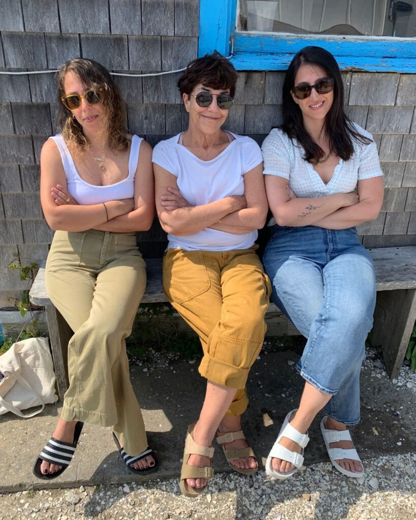 Marni Blank with her mom and sister