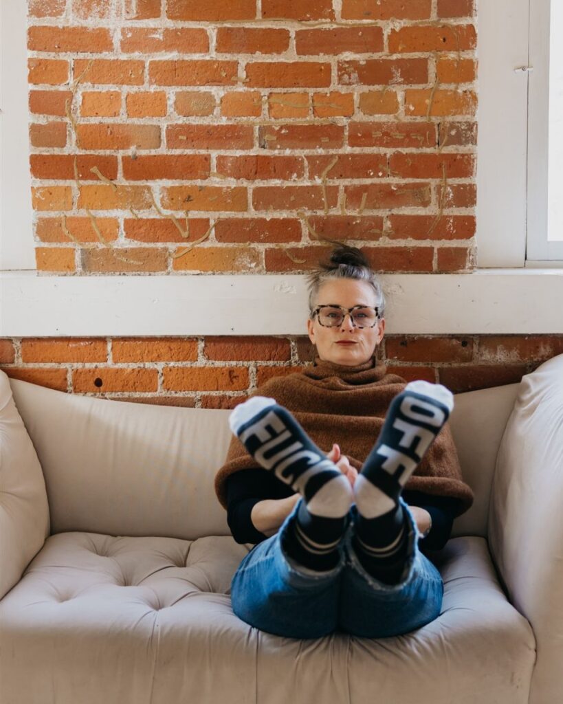 Socks that say F#ck Off