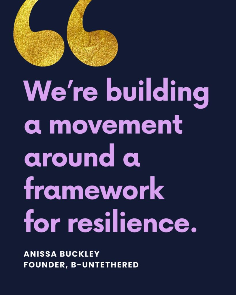 We’re building
a movement around a framework
for resilience.