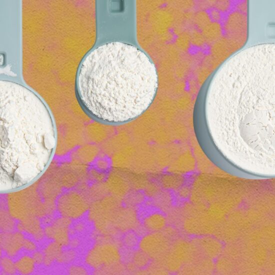 Creatine in three scoops (no brand)