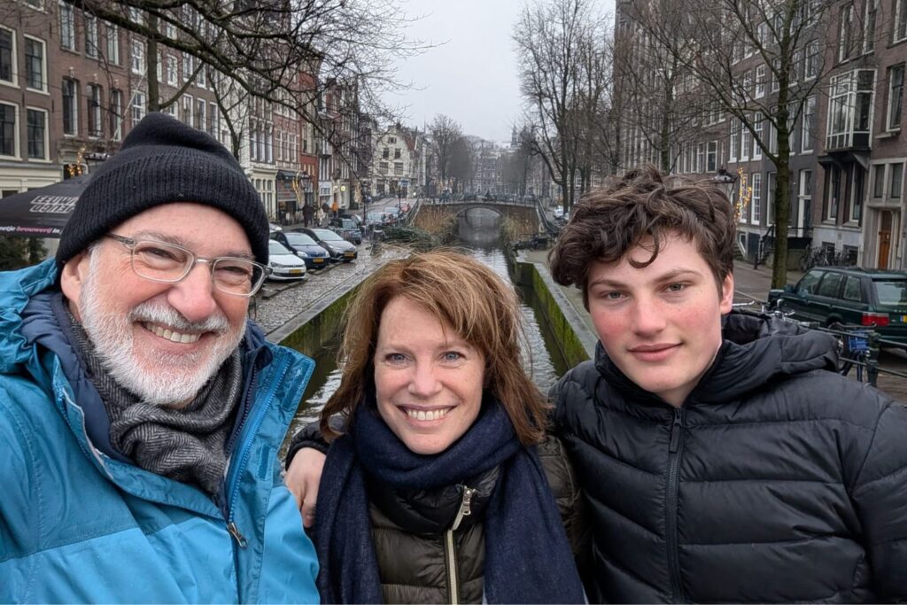 Katy Mogal with her family in Rome