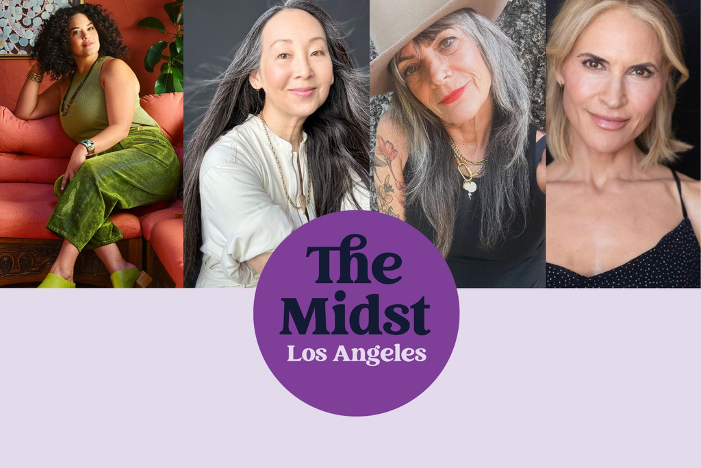 The Midst LA event promo featuring Justina Blakeney, Mimi Ison, Heidi Clements, and Emily Wagner